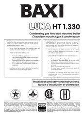 Baxi Luna HT 1.330 Notice D'installation Et D'entretien