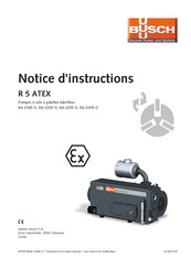 BUSCH R 5 ATEX Notice D'instructions