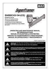 Max SuperFramer SN890CH2 34 Manuel D'utilisation Et D'entretien