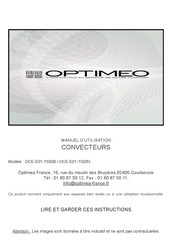 OPTIMEO OCE-E01-1500B Manuel D'utilisation