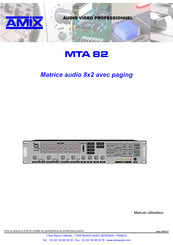 AMIX MTA 82 Manuel Utilisateur