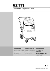 Nilfisk UZ 778 Mode D'emploi