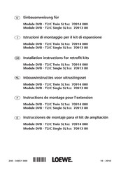 Loewe DVB - T2/C Twin SL1 Série Instructions De Montage