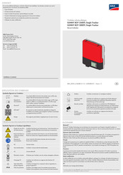 SMA SUNNY BOY 2500TL Manuel D'utilisation