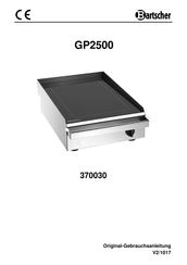Bartscher GP2500 Mode D'emploi