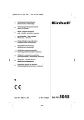 EINHELL BG-PC 5045 Mode D'emploi D'origine