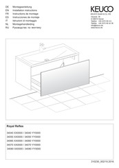 KEUCO Royal Reflex 34040 Série Instructions De Montage