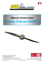 DUC Hélices 01-29-001 Manuel D'instruction