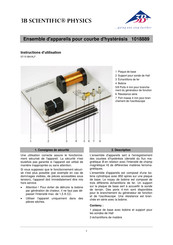 3B SCIENTIFIC PHYSICS 1018889 Instructions D'utilisation