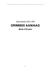 Dual DRW8800 AAG Mode D'emploi