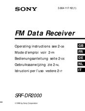 Sony SRF-DR2000 Mode D'emploi