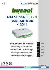 dirna Bergstrom bycool green line COMPACT1.4 Instructions De Montage
