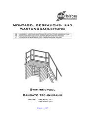 Weka Holzbau 593.4050.10 Série Notice De Montage, D'utilisation Et D'entretien