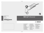 Bosch GSC 2,8 Professional Notice Originale