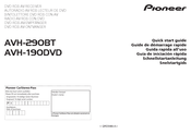Pioneer AVH-190DVD Guide De Démarrage Rapide