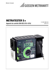 Gossen Metrawatt METRATESTER 5+ Mode D'emploi