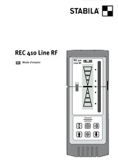 Stabila REC 410 Line RF Mode D'emploi