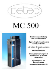 Deltec MC 500 Mode D'emploi