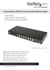 StarTech.com KVM Professionnel SV1631DUSBGB Guide De L'utilisateur
