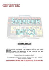 Genetec MAF-C20/2 Mode D'emploi