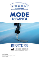 Becker GEO TRIPLE ACTION Mode D'emploi