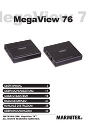 Marmitek Mega View 76 Guide Utilisateur