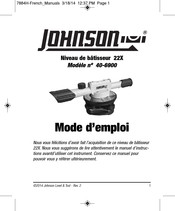 Johnson 22X 40-6900 Mode D'emploi