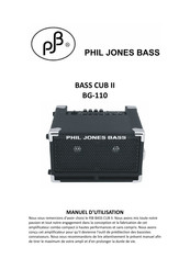 Phil Jones Bass BASS CUB II BG-110 Manuel D'utilisation