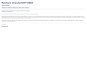 Dell U3014 Guide D'utilisation