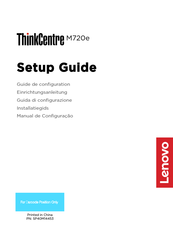 Lenovo ThinkCentre M729e Guide De Configuration