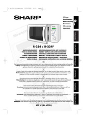 Sharp R-234 Mode D'emploi Avec Livre De Recettes