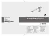 Bosch GCG 18V-600 Professional Notice Originale