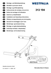 Westfalia 313 194 Notice De Montage Et D'utilisation