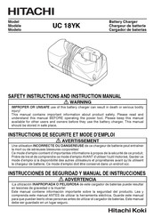 Hitachi UC18YK Instructions De Sécurité Et Mode D'emploi