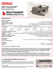 Southwest intimus 2051 SmartFold Notice D'utilisation