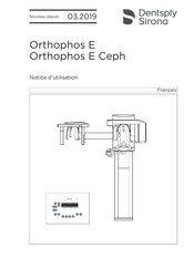 Dentsply Sirona Orthophos E Ceph Notice D'utilisation