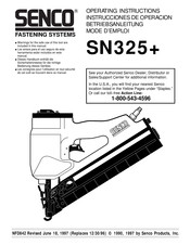 Senco SN325+ Mode D'emploi