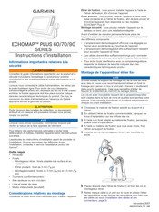 Garmin ECHOMAP PLUS 60 Instructions D'installation