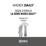 Widex D-9 Mode D'emploi