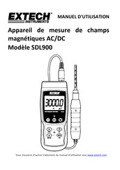 Extech Instruments SDL900 Manuel D'utilisation