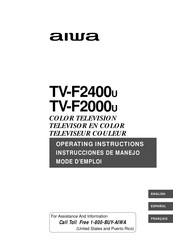 Aiwa TV-F2400U Mode D'emploi