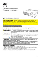 3M X20 Guide De L'opérateur