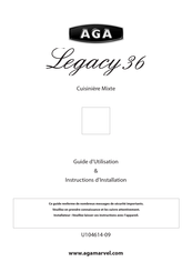 AGA Legacy 36 Manuel D'utilisation Et Instructions D'installation