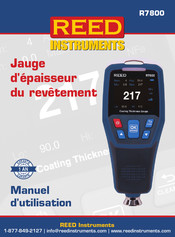 REED INSTRUMENTS R7800 Manuel D'utilisation