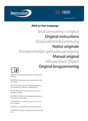 Dustcontrol DC1800 Notice Originale