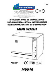 Reverberi MINI WASH M9016 Guide D'utilisation Et D'entretien