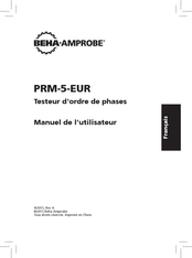 Beha-Amprobe PRM-5-EUR Manuel De L'utilisateur