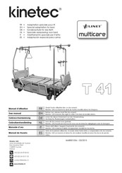 Kinetec LINET multicare T41 Manuel D'utilisation