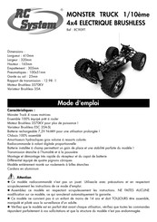 RC System MONSTER TRUCK RC909T Mode D'emploi
