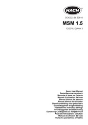 Hach MSM 1.5 Manuel D'utilisation De Base